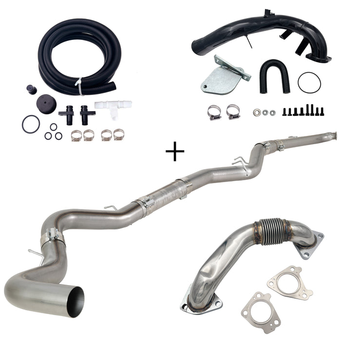 TruckTok 2007.5-2010 6.6L Duramax LMM 4"/5" DPF Delete Dp-back & EGR delete kit
