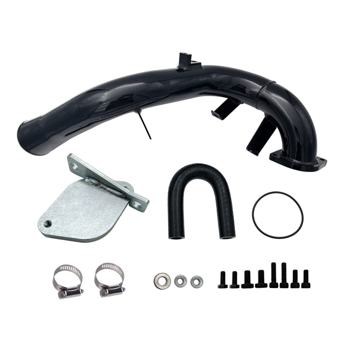 TruckTok 2007.5-2010 6.6L Duramax Passenger Up-Pipe & EGR Delete Kit w/ intake