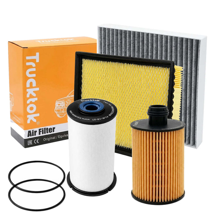 Trucktok 2014-2019 3.0L Ram 1500 Ecodiesel Fuel, Oil, & Cabin Air Filter Maintenance Kit