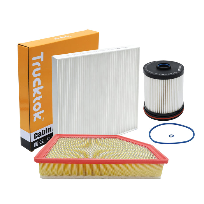 Trucktok 2020-2025 6.6L Silverado Sierra Duramax Air & Cabin Air & Fuel Filter Replaces A3248C/CF185/TP1015