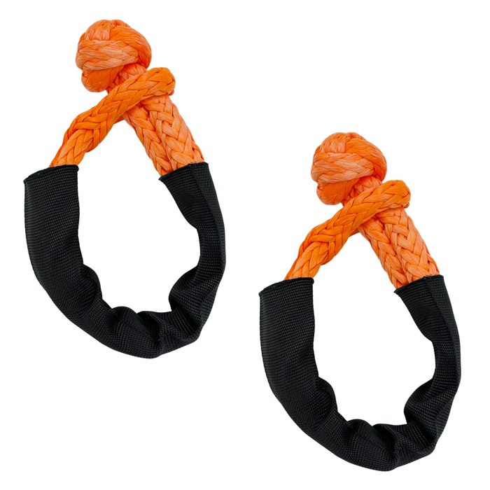 Trucktok 2Pcs 1/2" x 22" Heavy Duty Synthetic Soft Shackle 33,000 lbs Break Strength with Extra Sleeves for Off-Road Recovery