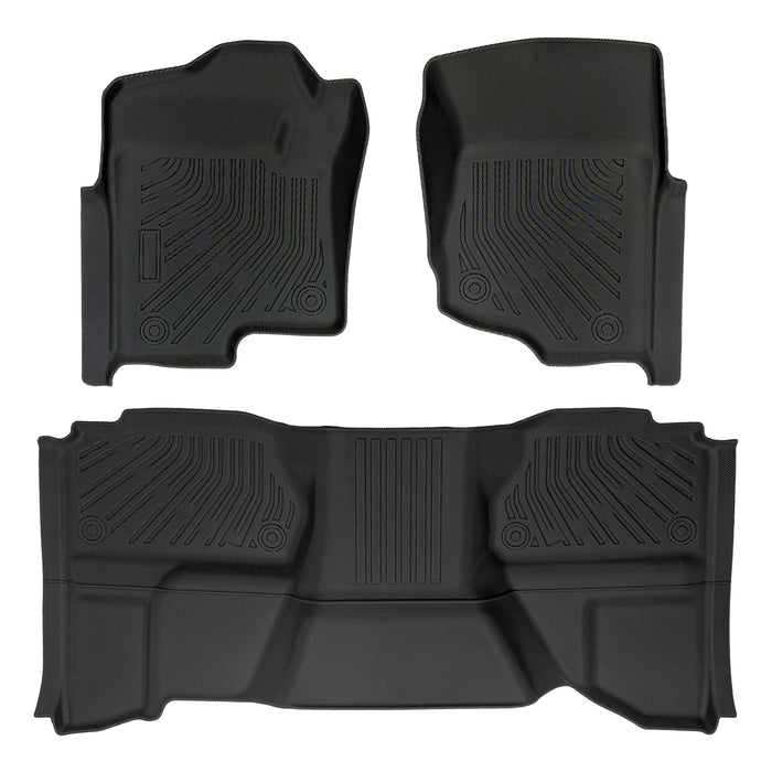 Trucktok 2007-2013 Silverado Sierra 1500 2500 Extend Cab All-Weather TPE Floor Mats