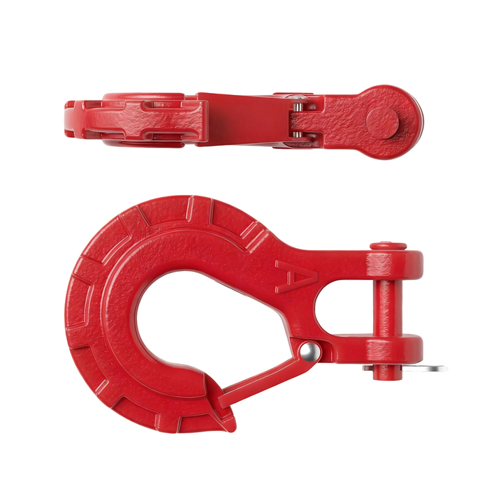 Trucktok 3/8" Heavy Duty Forged Steel Winch Hook with Safety Latch 33,000 lbs Max Strength