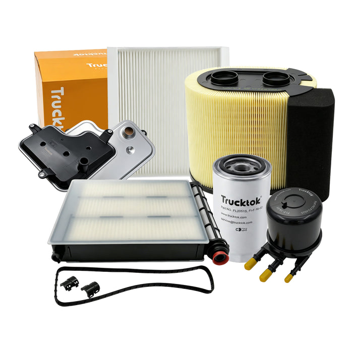 Trucktok 2017-2025 6.7L Powerstroke Fuel, Oil, Air, Cabin & Transmission Filters Maintenance Kit