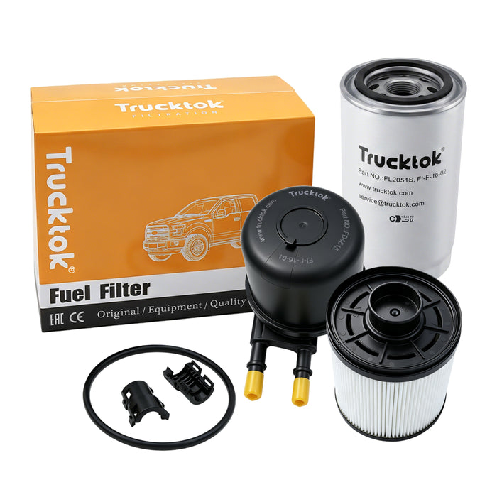 Trucktok 2011-2016 6.7L Ford Powerstroke Fuel/Oil Filter Replaces FD4615/FL2051S