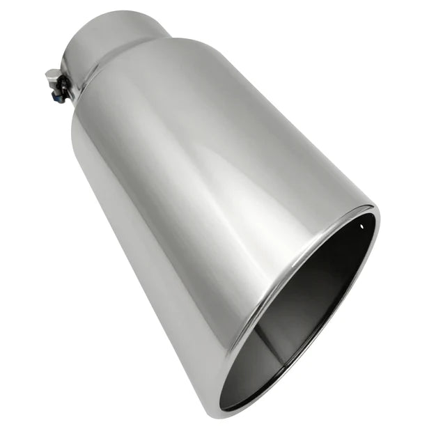 Trucktok 3"/4"/5" In, 5"/6"/7"10 Out 12"/15"/18" Overall Length Stainless Steel Bolt On Exhaust Tailpipe Tip