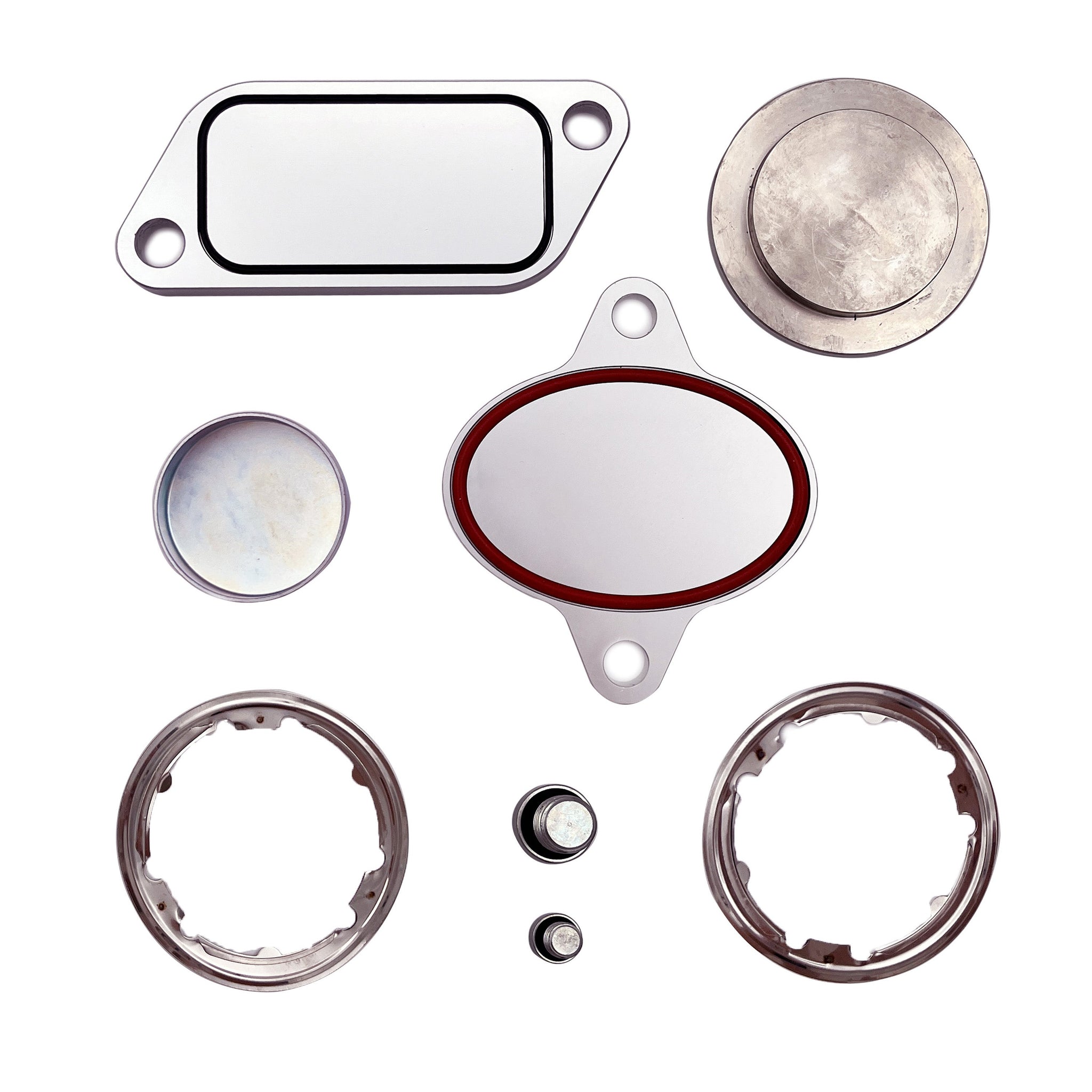 TruckTok 2007-2010 Cummins ISX CM871 EGR Plug Kit Stage 2 Plates and Plugs Aluminum