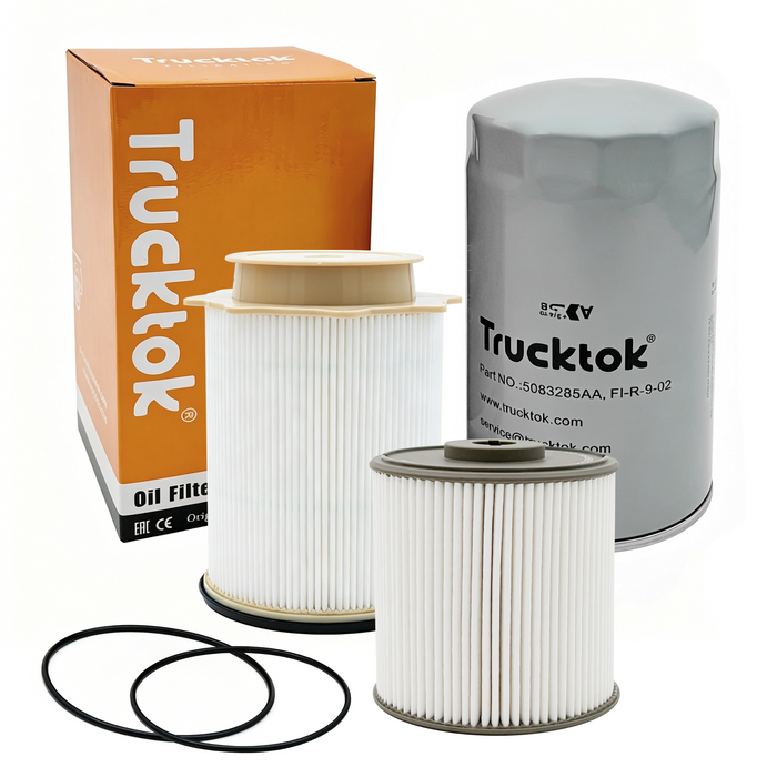 Trucktok 2019-2024 6.7L Dodge Ram Dual Fuel Filter & Oil Filter Bundle Set