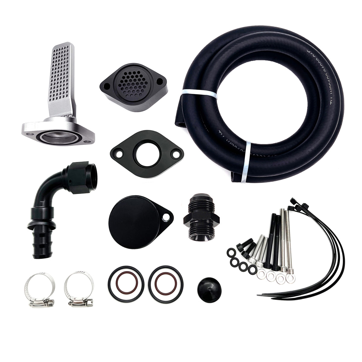 Engine Pipe Reroute 2011-2023 6.7L Ford Powerstroke CCV PCV Reroute Engine Ventilation Kit ...