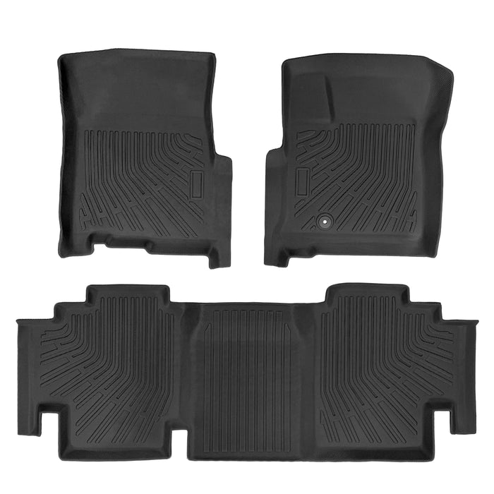 Trucktok 1999-2025 Ford F250 F350 F450 Super Cab SuperCrew Cab / Regular Cab All-Weather TPE Floor Mats