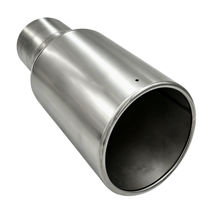 Trucktok 4" Inlet 6" Outlet 12" Overall Length Stainless Steel Bolt On Exhaust Tailpipe Tip