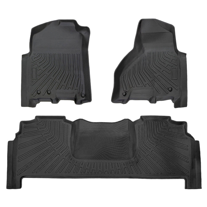 Trucktok Dodge Ram 2013-2026 1500 2500 3500 Crew Cab / Quad Cab / Mega Cab All-Weather TPE Floor Mats