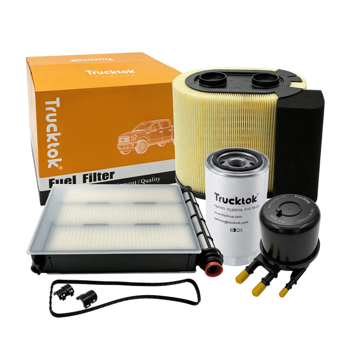 Trucktok 2017-2019 6.7L Ford Powerstroke Filter Set Replaces FD4625/FL2051S/FA1927