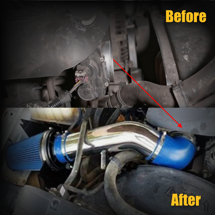 Trucktok 1999-2006 4.8L 5.3L 6.0L Chevy GMC V8 Cold Air Intake w/Heat Shield