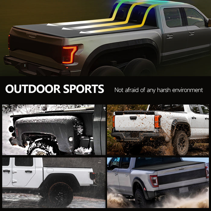 Trucktok 2004-2014 Ford F150 6.5FT Hard Tri-Fold Tonneau Cover Truck Bed Pickup