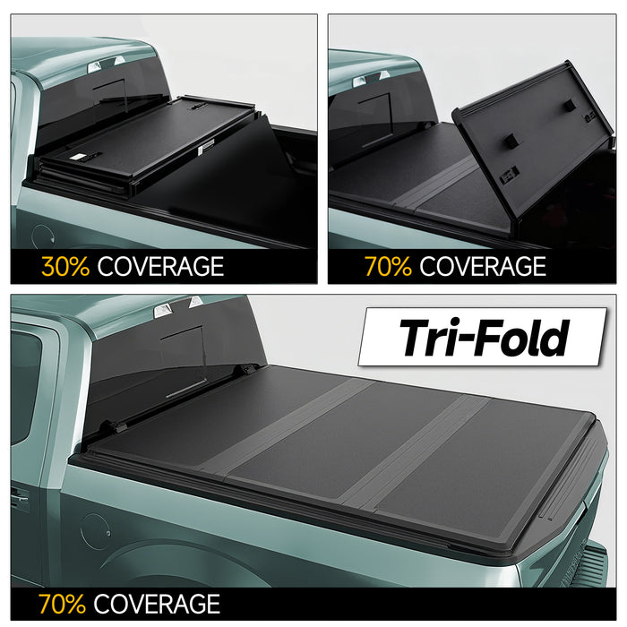 Trucktok 2007-2013 Chevy Silverado Sierra 5.8FT 3-Fold Hard Bed Tonneau Cover