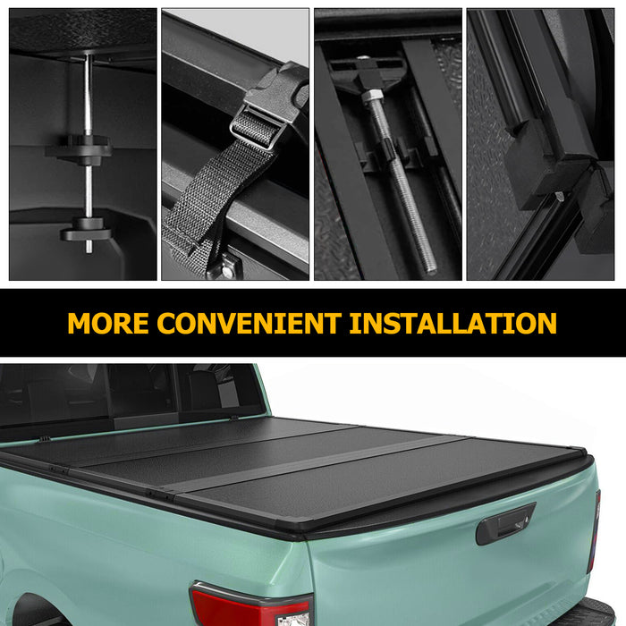 Trucktok 2007-2013 Chevy Silverado Sierra 5.8FT 3-Fold Hard Bed Tonneau Cover