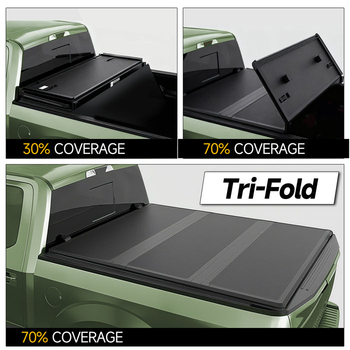 Trucktok 2007-2014 Chevy Silverado Sierra 6.5FT 3-Fold Hard Bed Tonneau Cover