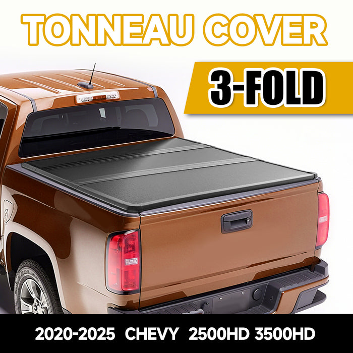 Trucktok 2020-2025 Chevy Silverado Sierra 6.9FT 3-Fold Hard Bed Tonneau Cover