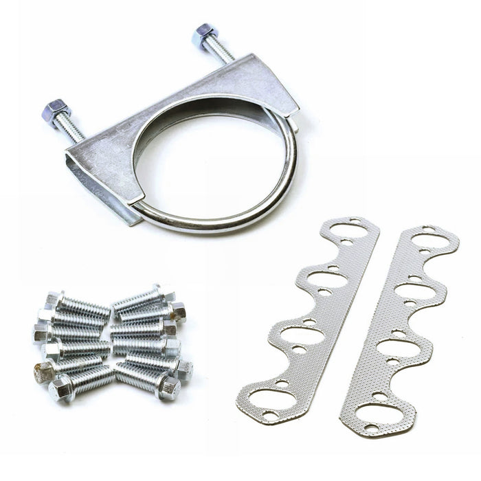 TruckTok 1987-1996 5.8L Ford V8 Long Tube Header & EGR Block Off delete Kit w/Simulator