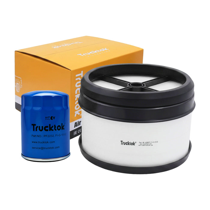 TruckTok 2007-2016 6.6L Silverado Sierra Duramax Fuel Oil, Air & Cabin Filters Maintenance Kit