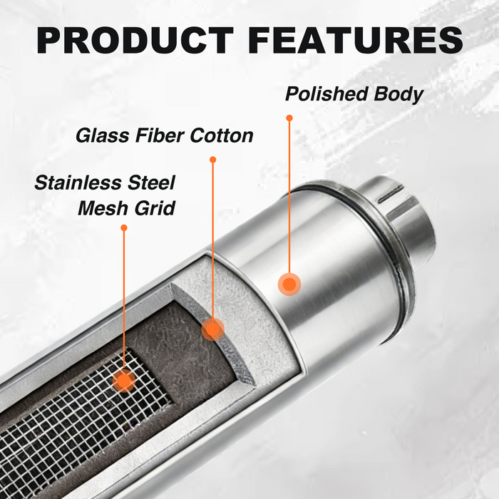 TruckTok 5" Stainless Steel Muffler 20" Overall Length for Diesel Exhaust Generic