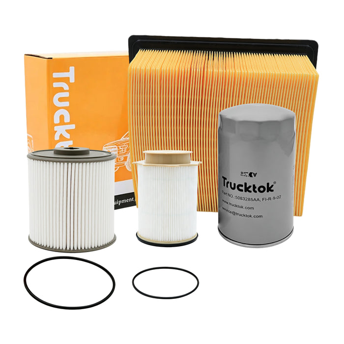 Trucktok 2013-2024 6.7L Dodge Ram Fuel, Oil, Air, Cabin & Transmission Filters Maintenance Kit