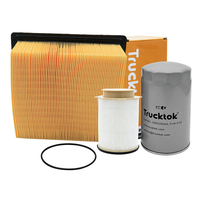 Trucktok 2010-2012 6.7L Dodge Ram Fuel, Oil, Air, Cabin & Transmission Filters Maintenance Kit