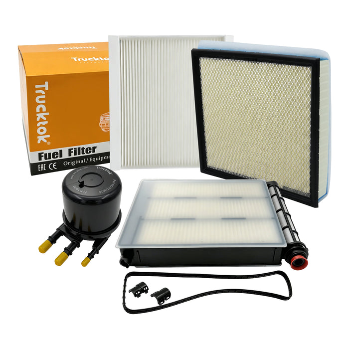 Trucktok 2017-2025 6.7L Powerstroke Fuel, Oil, Air, Cabin & Transmission Filters Maintenance Kit