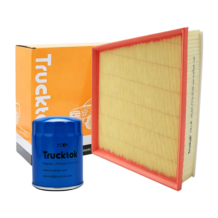 TruckTok 2007-2016 6.6L Silverado Sierra Duramax Fuel Oil, Air & Cabin Filters Maintenance Kit