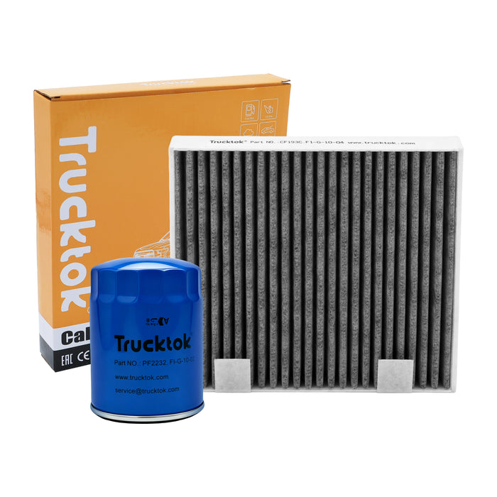 TruckTok 2007-2016 6.6L Silverado Sierra Duramax Fuel Oil, Air & Cabin Filters Maintenance Kit