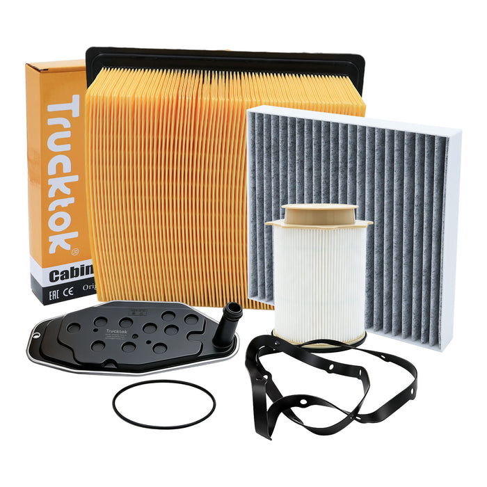 Trucktok 2010-2012 6.7L Dodge Ram Fuel, Oil, Air, Cabin & Transmission Filters Maintenance Kit