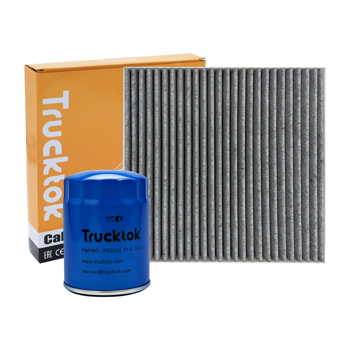 TruckTok 2007-2016 6.6L Silverado Sierra Duramax Fuel Oil, Air & Cabin Filters Maintenance Kit