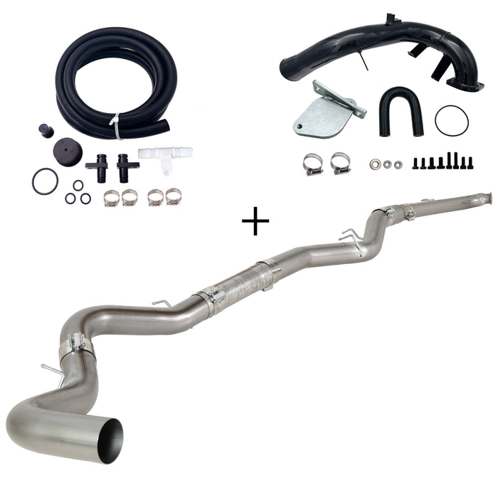 TruckTok 2007.5-2010 6.6L Duramax LMM 4"/5" DPF Delete Dp-back & EGR delete kit
