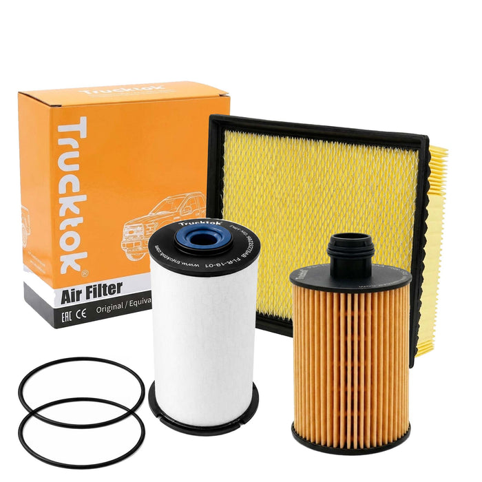 Trucktok 2014-2019 3.0L Ram 1500 Ecodiesel Fuel, Oil, & Cabin Air Filter Maintenance Kit
