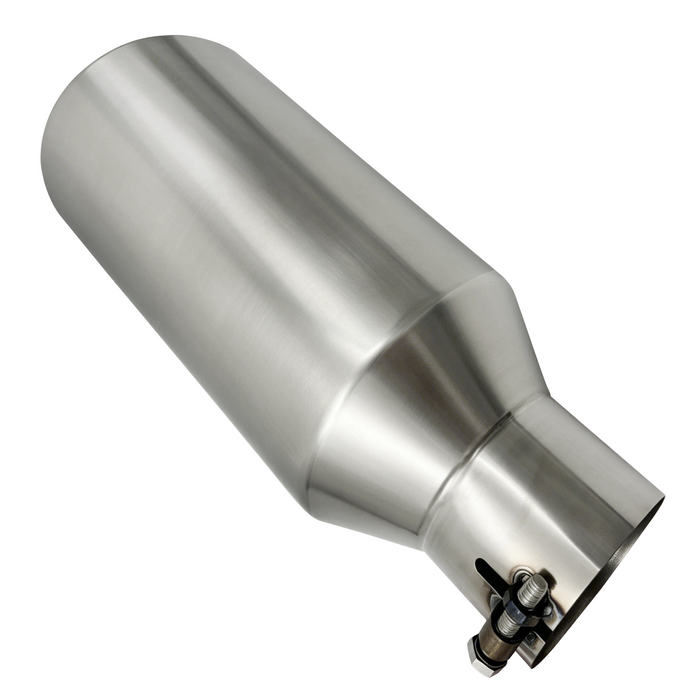 Trucktok 3" Inlet 5" Outlet 12" Overall Length Stainless Steel Bolt On Exhaust Tailpipe Tip