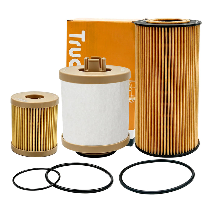 Trucktok 2003-2007 6.0L Powerstroke Fuel, Oil & Air Filters Maintenance Kit Replaces FD4616/FL2016/FA1778