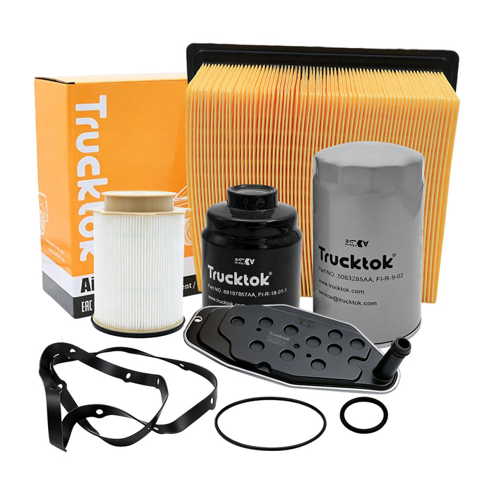 Trucktok 2013-2024 6.7L Dodge Ram Fuel, Oil, Air, Cabin & Transmission Filters Maintenance Kit