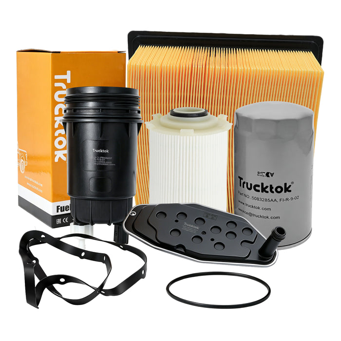 Trucktok 2007-2009 6.7L Dodge Ram Fuel, Oil, Air & Transmission Filters Maintenance Kit