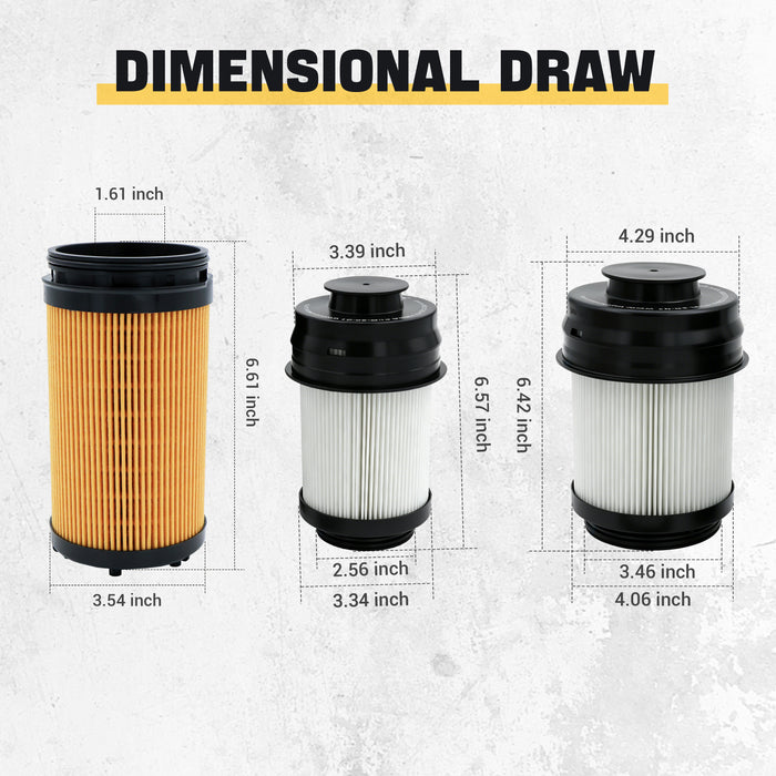 Trucktok 2025-2026 6.7L Ram Dual Fuel Filter & Oil Filter Replaces 68677800AA/68677810AA