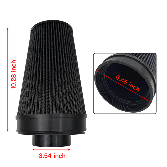 Trucktok 2009-2013 4.8L 5.3L 6.0L Chevy GMC 1500 Cold Air Intake w/Heat Shield