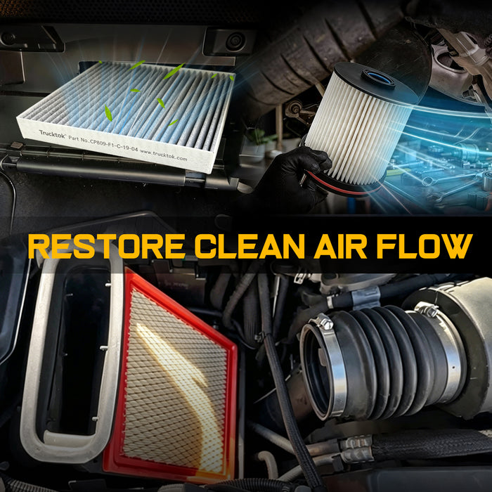 Trucktok 2017-2019 6.6L Silverado Sierra Duramax Filter Set Replaces TP1015/A3231C/23281440
