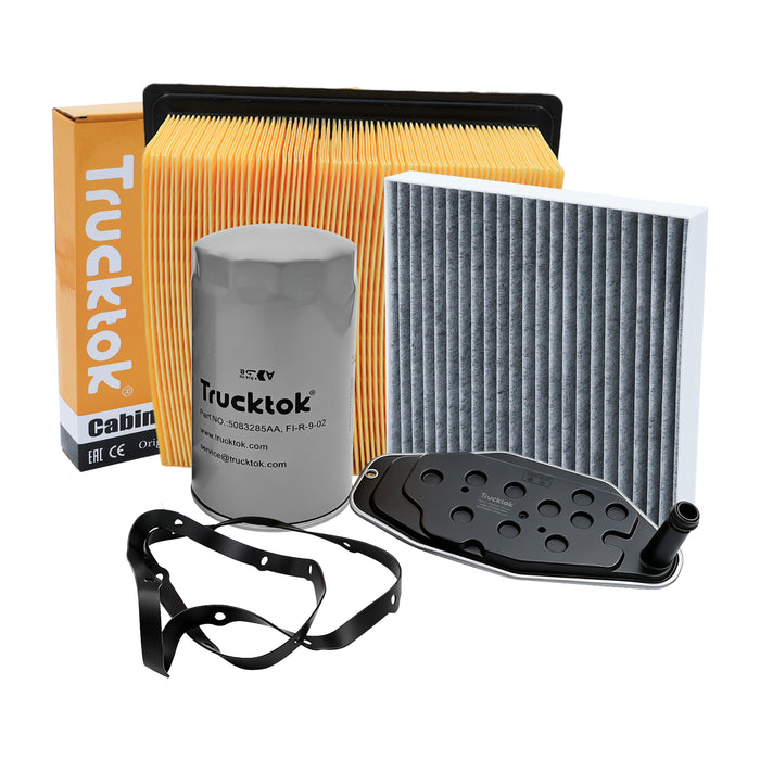 Trucktok 2013-2024 6.7L Dodge Ram Fuel, Oil, Air, Cabin & Transmission Filters Maintenance Kit