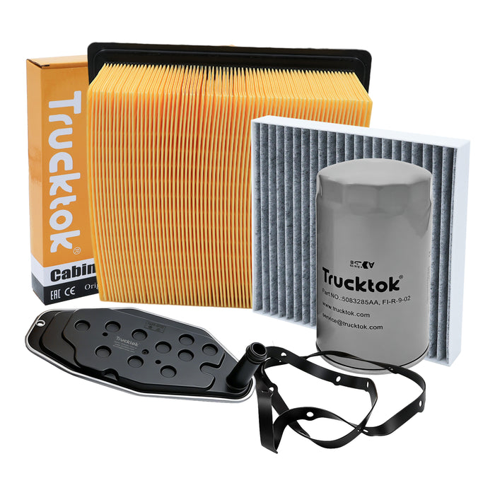 Trucktok 2010-2012 6.7L Dodge Ram Fuel, Oil, Air, Cabin & Transmission Filters Maintenance Kit