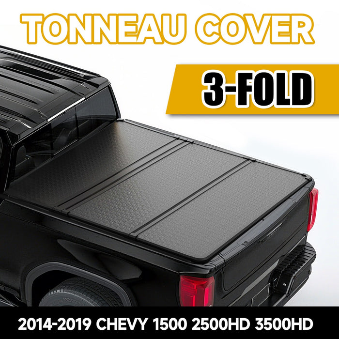 Trucktok 2014-2018 Chevy Silverado Sierra 5.8FT 3-Fold Hard Bed Tonneau Cover
