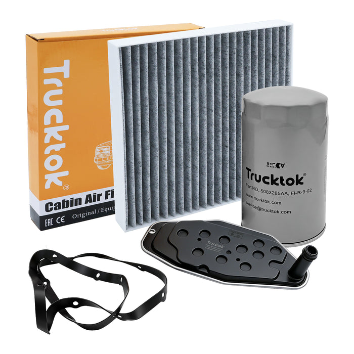 Trucktok 2013-2024 6.7L Dodge Ram Fuel, Oil, Air, Cabin & Transmission Filters Maintenance Kit