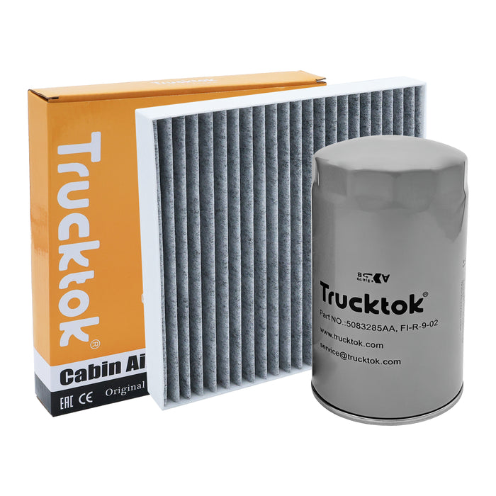 Trucktok 2010-2012 6.7L Dodge Ram Fuel, Oil, Air, Cabin & Transmission Filters Maintenance Kit