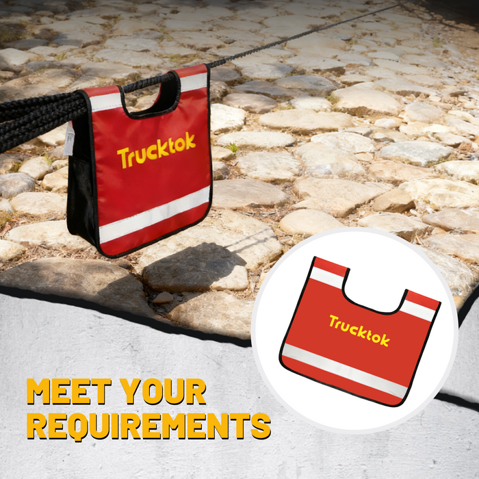 Trucktok Winch Line Damper/Recovery Safety Blanket Reflective Tow Rope Cover with Storage Pocket for Off-Road Recovery