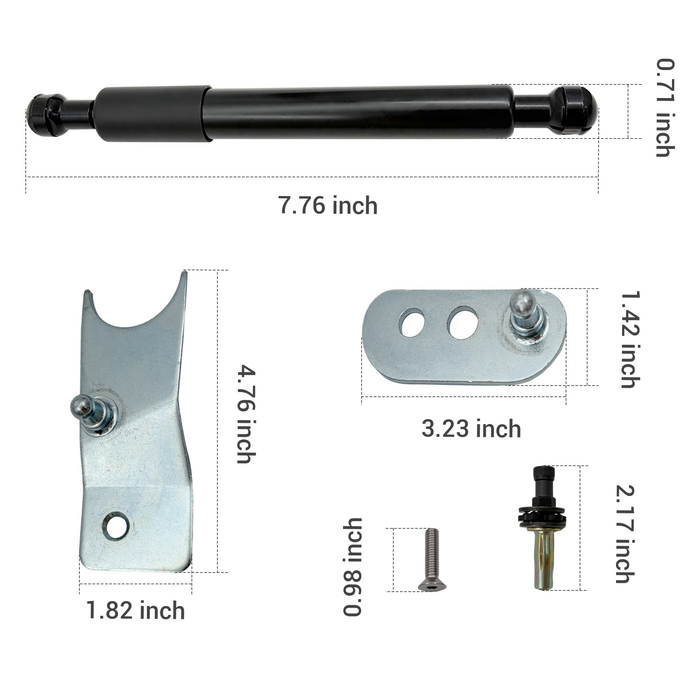 Trucktok 2020-2024 Chevy Silverado GMC Sierra 2500 3500 Tailgate Assist Shock Kit