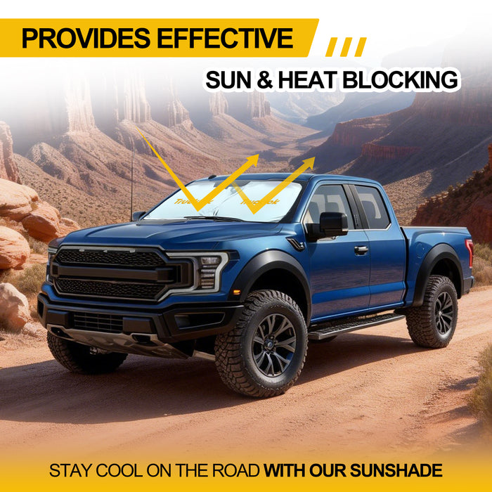 Trucktok Specially Customized  Universal Windshield Sunshade Summer Interior Cooler Auto Sun Protector